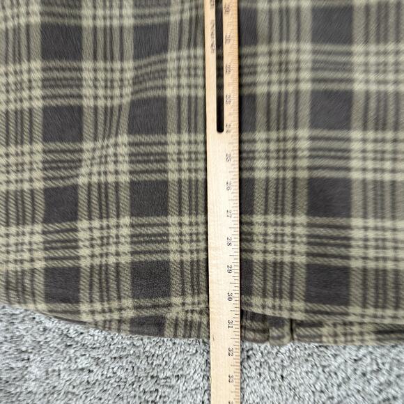 Volcom Shirt Jacket Mens XL Brown Plaid Fleece Button Up Lined Flannel Outdoor - Picture 10 of 12